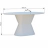 mesa base oval aneis tampo oval branco 5
