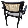 cadeira apollo preta com bracos linho bege 7