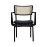 cadeira apollo preta com bracos corano preto 3
