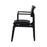 cadeira apollo preta com bracos corano preto 4
