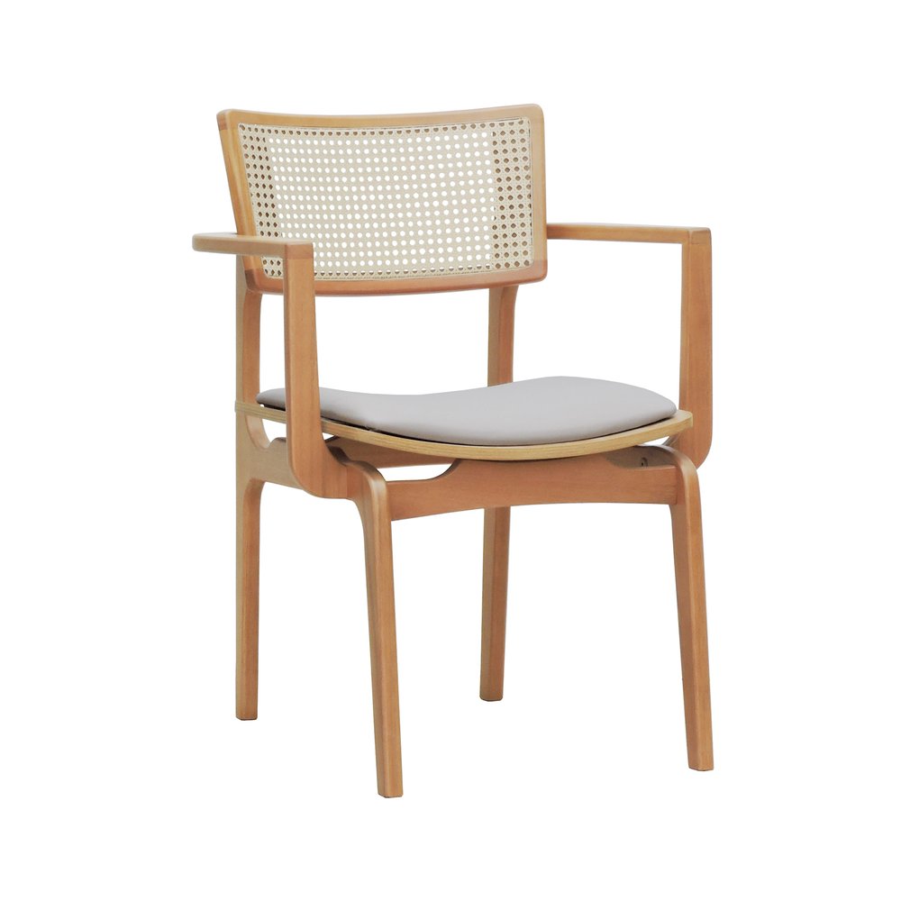 cadeira apollo com bracos linho bege 1