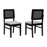 kit 2 cadeiras lyon preto corano bruma