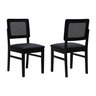 kit 2 cadeiras lyon preto corano preto