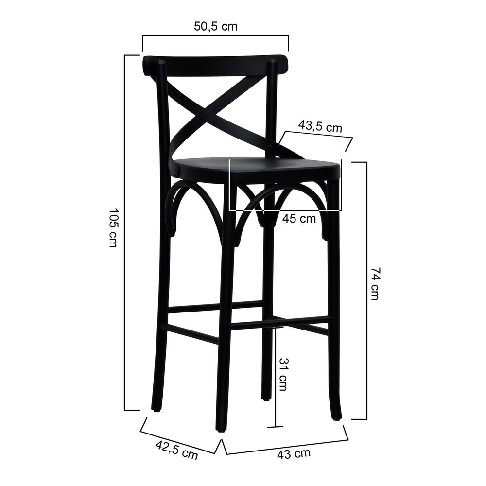 banqueta xisto preto 2 dimensoes