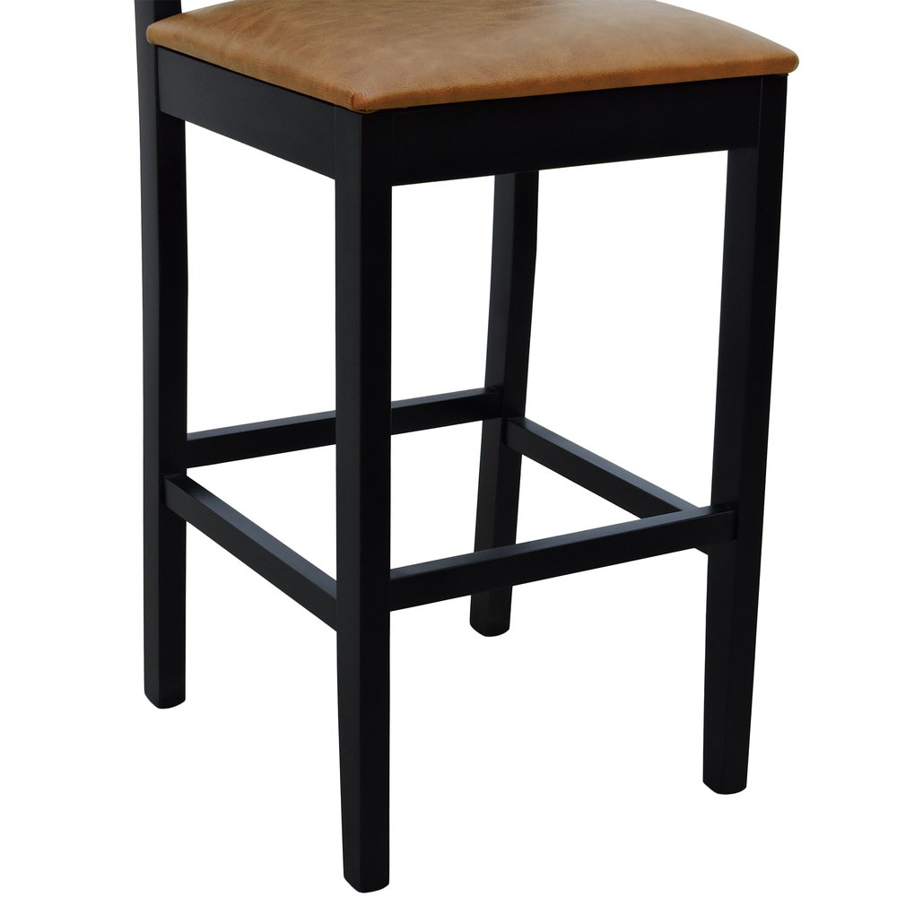 banqueta alta bistro lyon preta corano marrom mescla 7