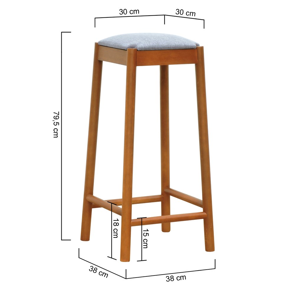 banco alto amber linho cinza mescla impermeavel 2 dimensoes