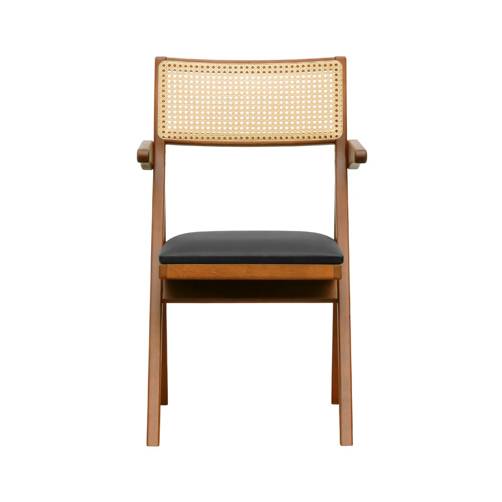 cadeira ype amendoa com bracos corano preto 4