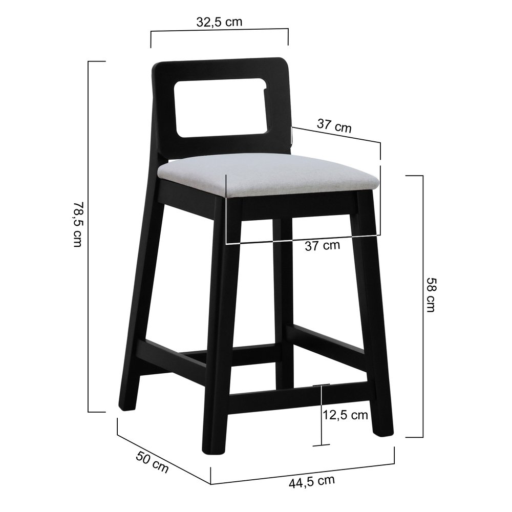 banqueta river preta linho bege mescla impermeavel 2 dimensoes