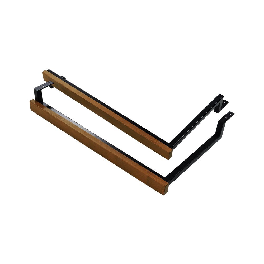 bracos metal com madeira tingida no amendoa 1