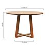 mesa de jantar madri cinamomo 2 o120 cm