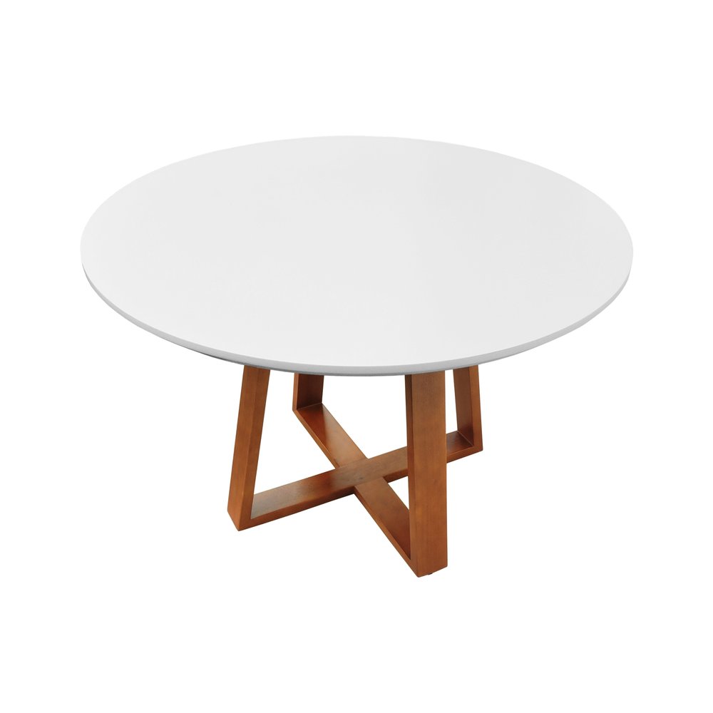 mesa de jantar madri laqueado branco 4
