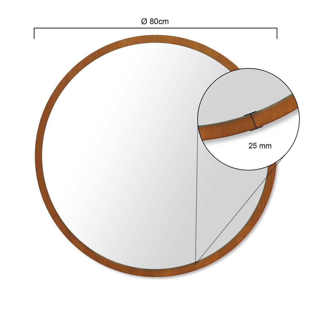 espelho hapy 80 amendoa