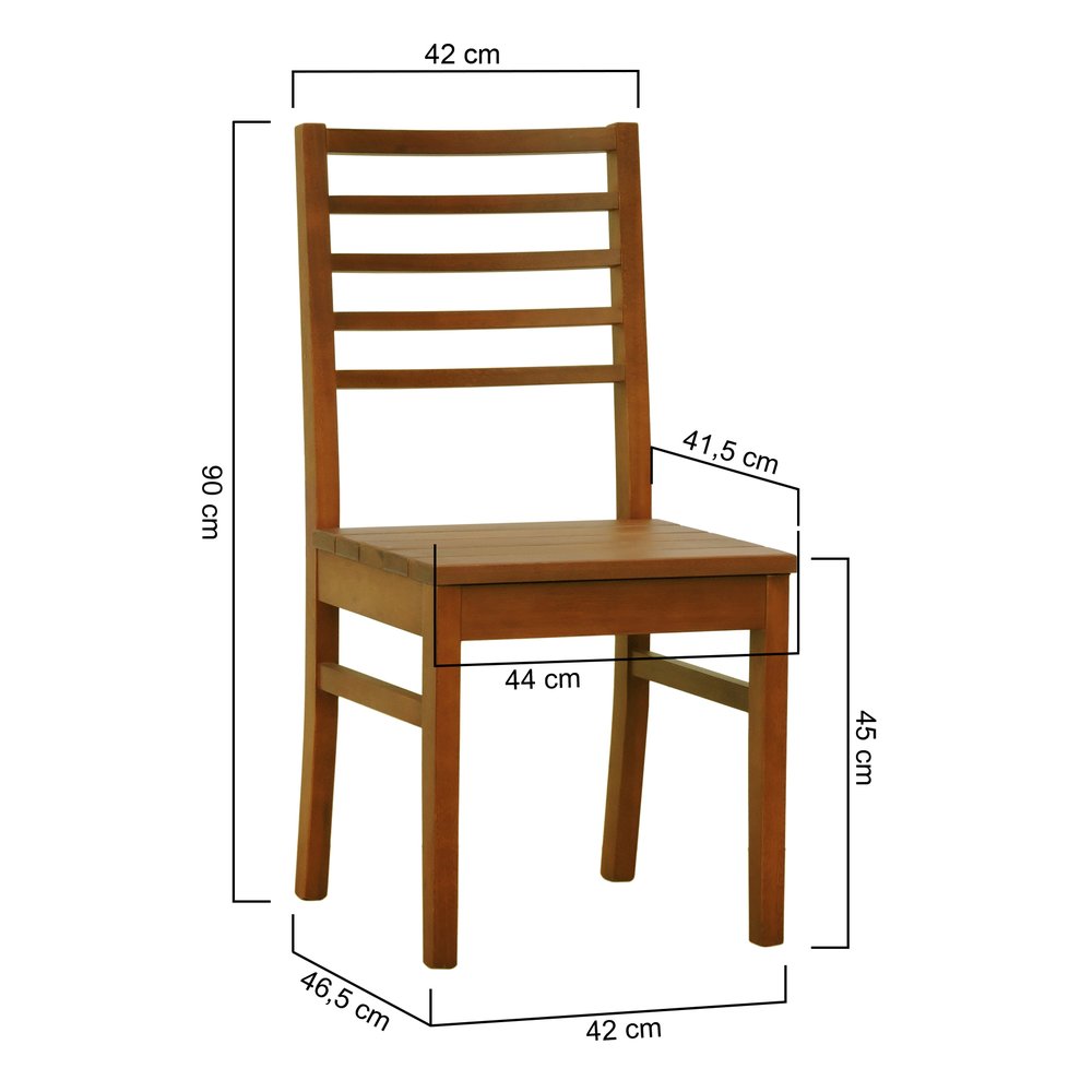 cadeira tie amendoa ripado amendoa 2 dimensoes