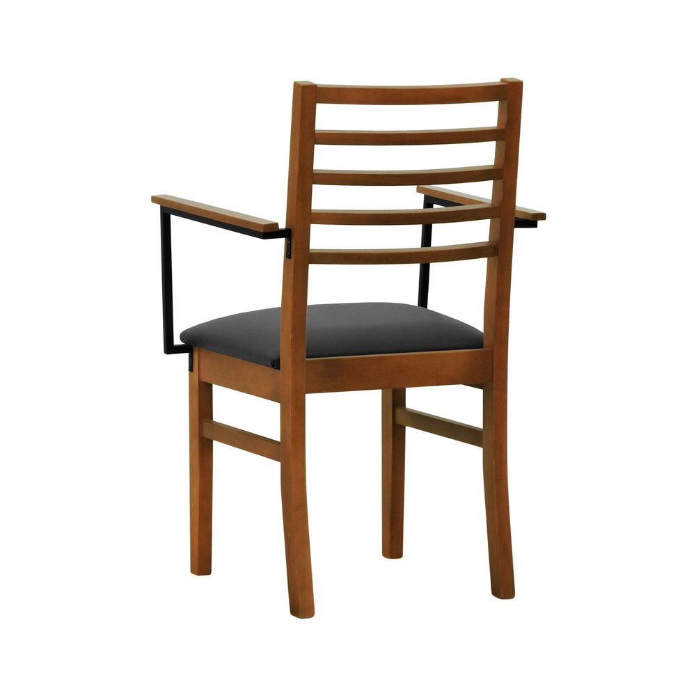 cadeira tie com bracos corano preto 3