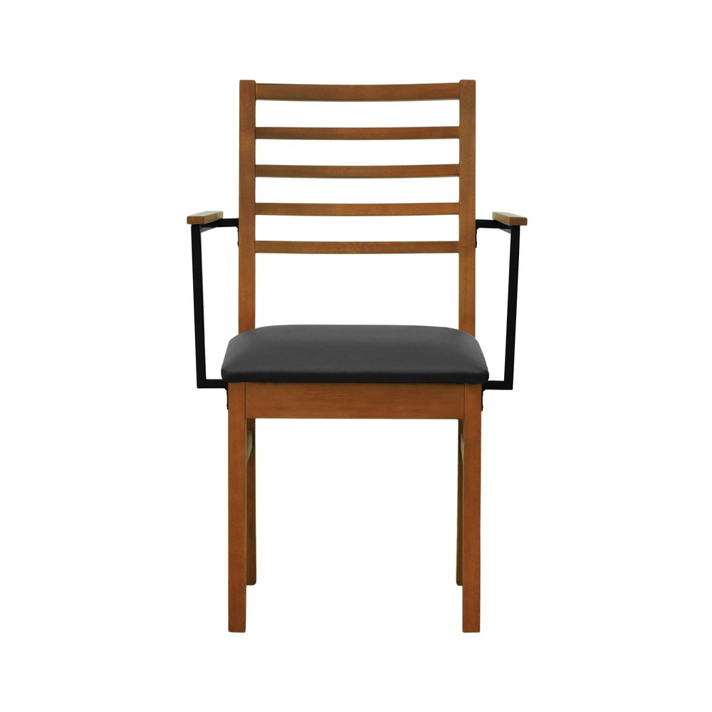 cadeira tie com bracos corano preto 4