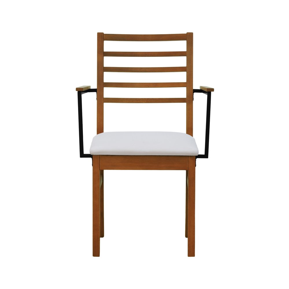 cadeira tie com bracos linho bege 4