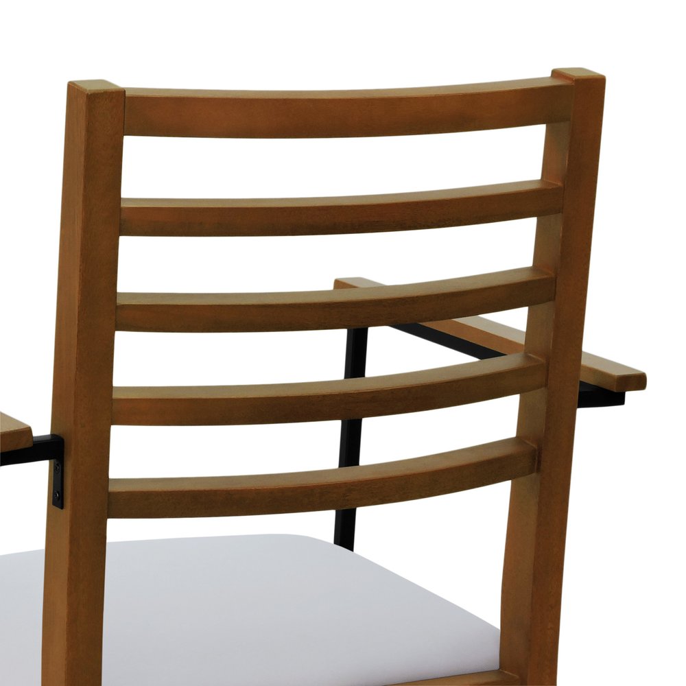 cadeira tie com bracos linho bege 8