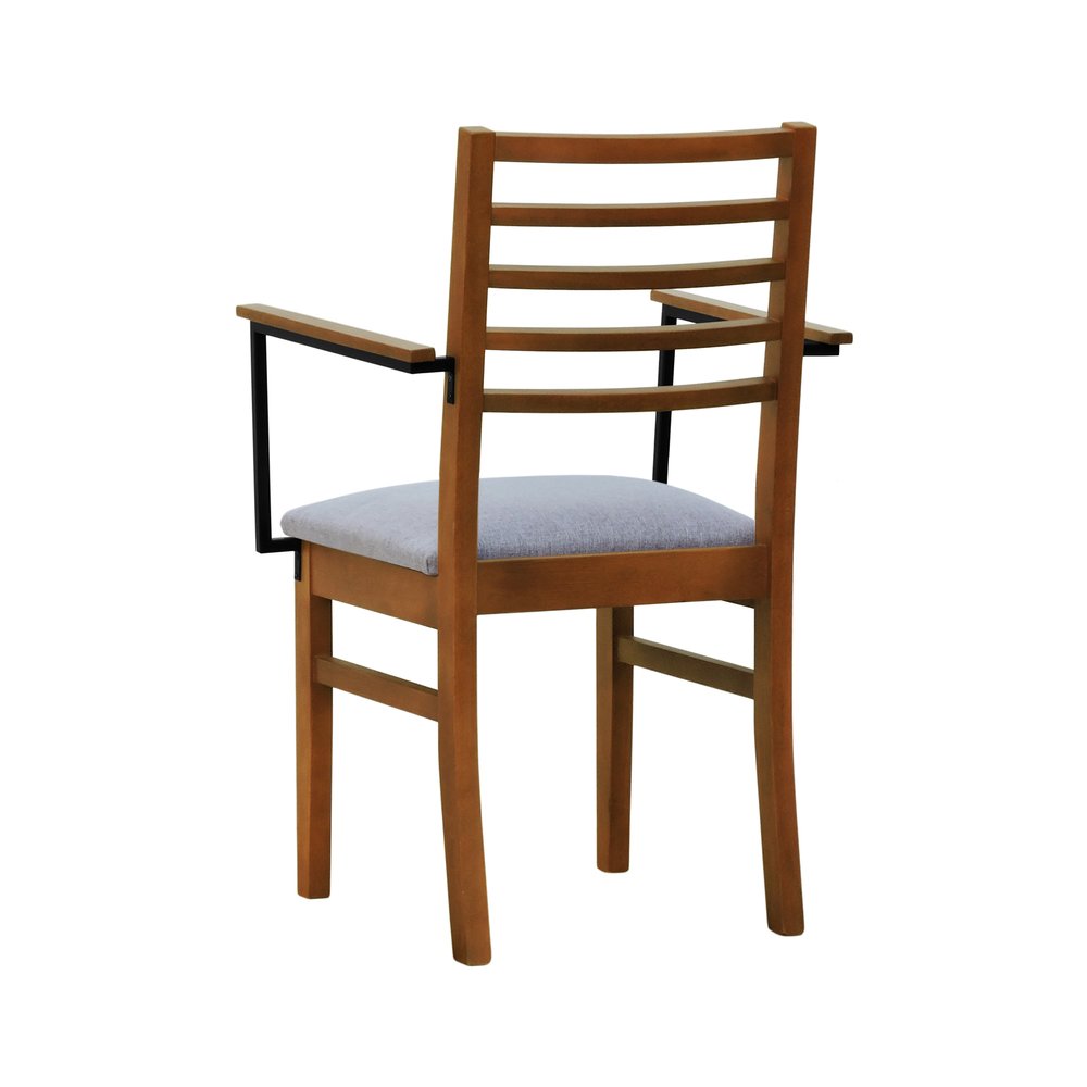 cadeira tie com bracos linho cinza mescla impermeavel 3