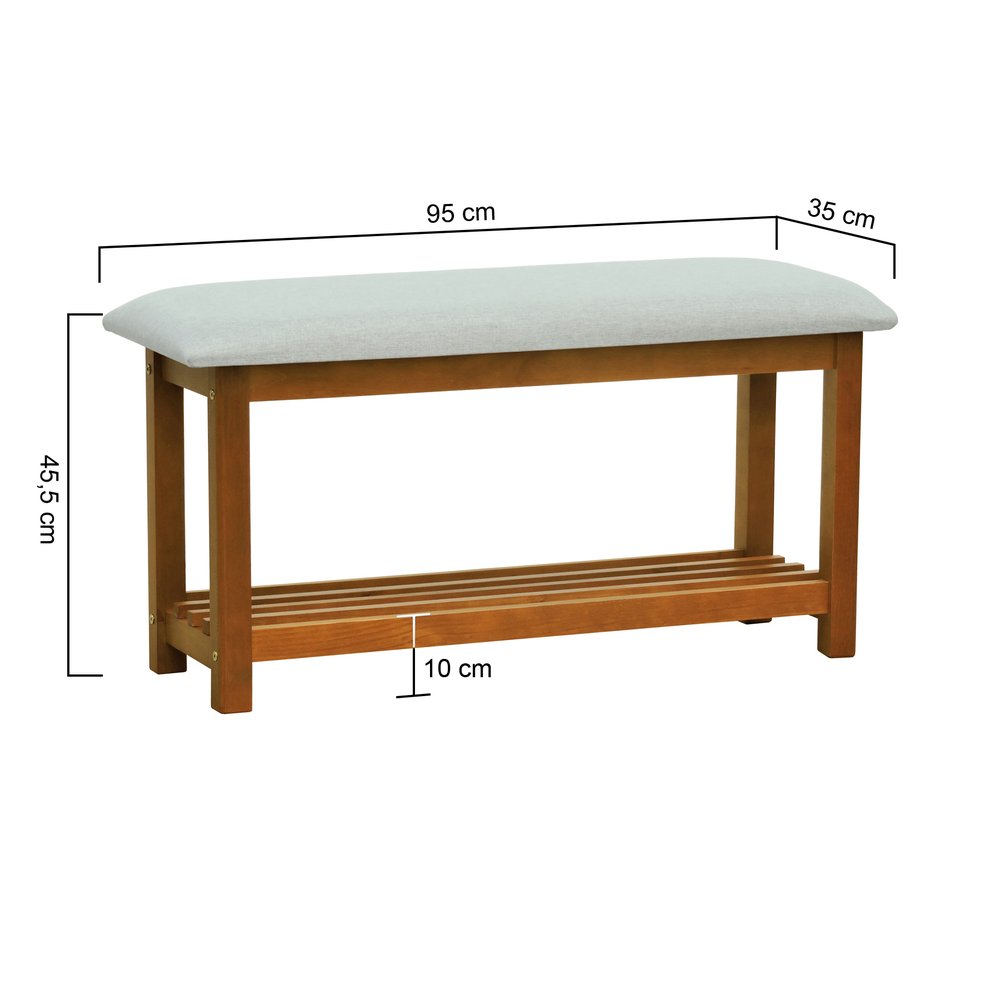 banco sapateira viena amendoa linho bege mescla impermeavel 2 dimensoes