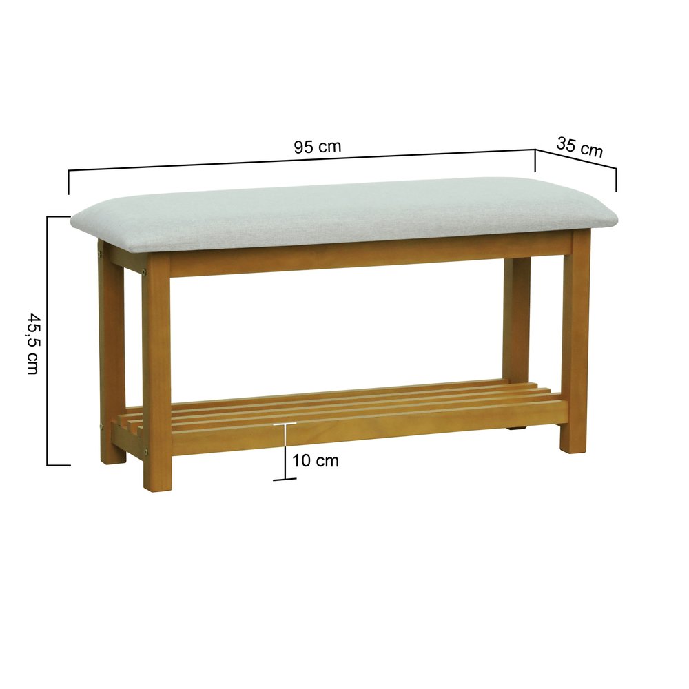 banco sapateira viena natural linho bege mescla impermeavel 2 dimensoes