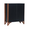 buffet alto 2 portas decor preto amendoa 3