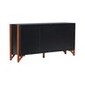 buffet 3 portas decor preto amendoa 6