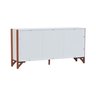 buffet 3 portas decor branco amendoa 6
