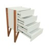 gaveteiro mesa cabeceira decor offwhite amendoa 7