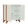 buffet alto 2 portas decor off white amendoa 3