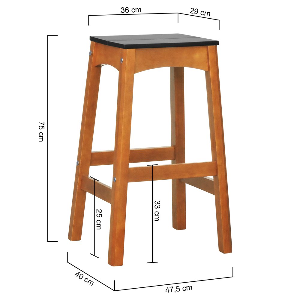 banco alto austria amendoa preto 2 dimensoes