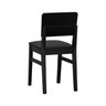 cadeira linhas estofada preto corano preto 3
