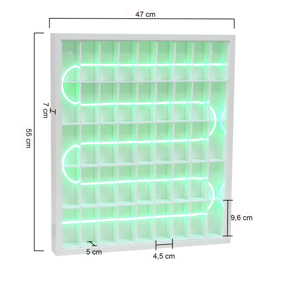 estante esmaltes com led verde roma dimensoes sem produtos