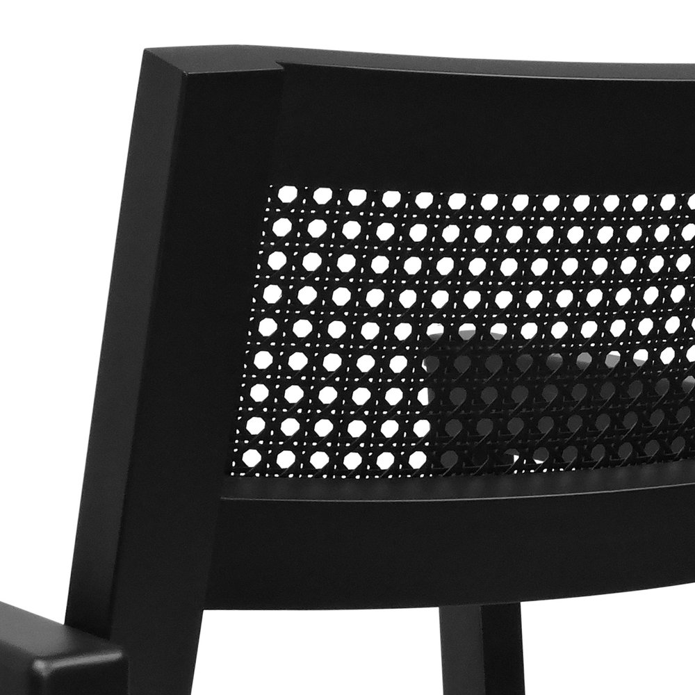 poltrona gusty preta linho preto textura 8