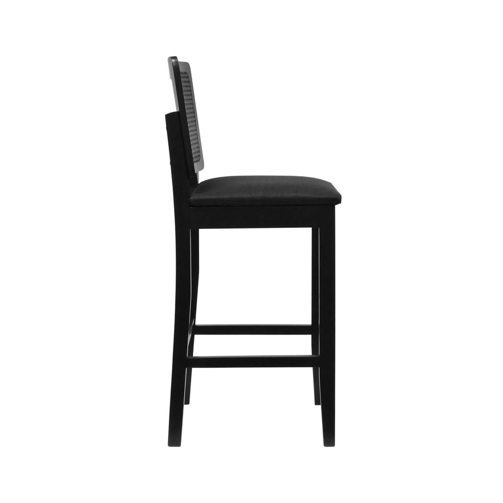 banqueta alta bistro lyon preto linho preto textura 5