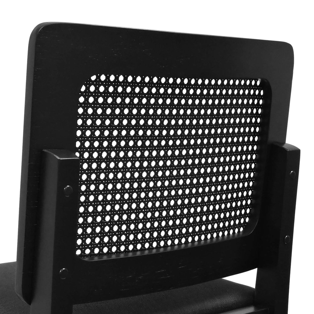 banqueta alta bistro lyon preto linho preto textura 8