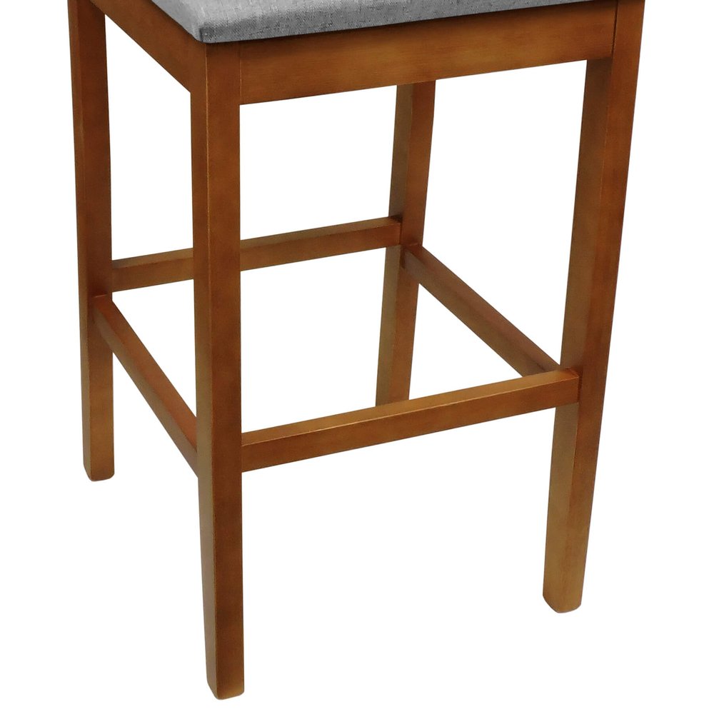 banqueta alta bistro lyon telinha amendoa linho cinza mescla impermeavel 7