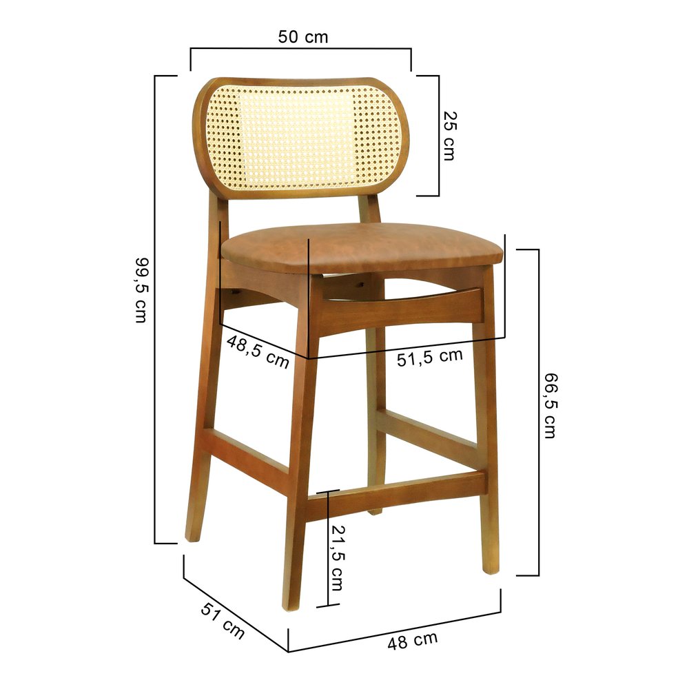 banqueta organik amendoa corano marrom mescla 2 dimensoes