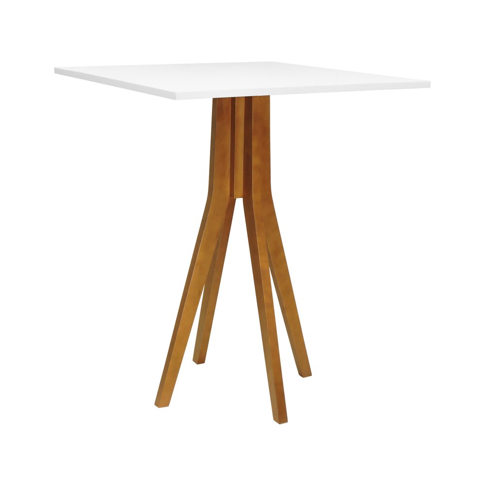 mesa bistro sevilha amendoa tampo quadrado branco 1