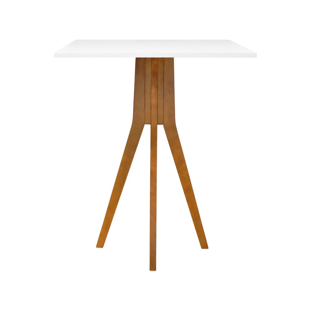mesa bistro sevilha amendoa tampo quadrado branco 3