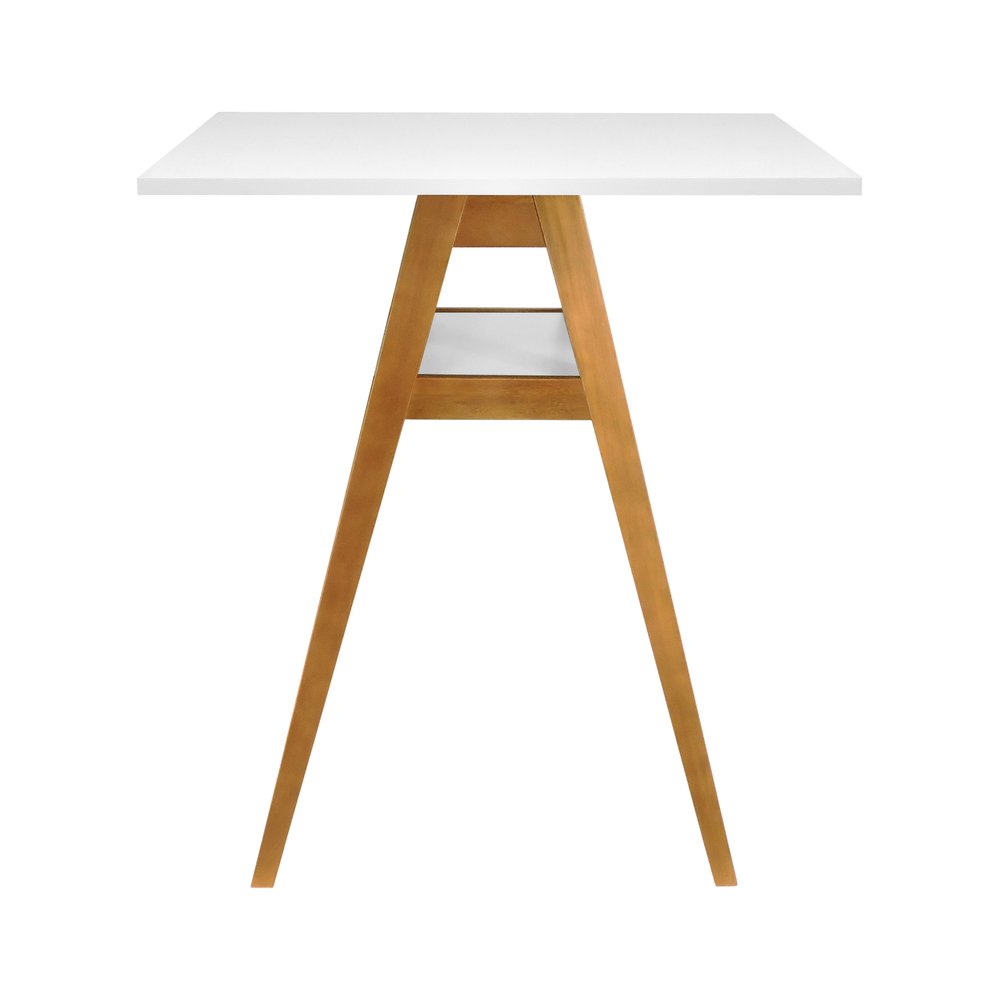 mesa bistro miami amendoa tampo quadrado 80x80 branco 4