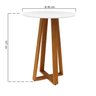 mesa bistro madri amendoa tampo redondo branco o80cm 2 dimensoes