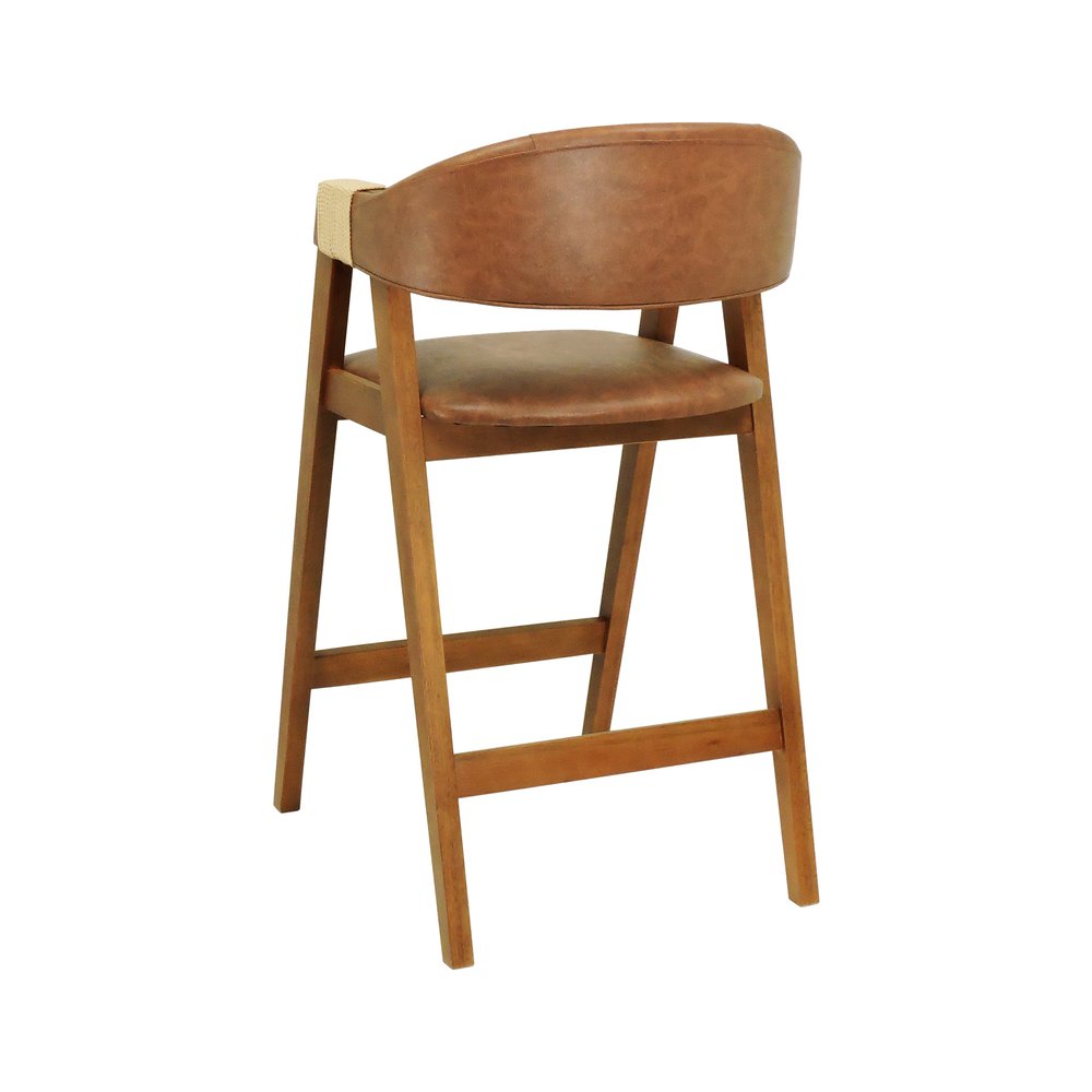 banqueta alta bistro florida amendoa corano marrom mescla corda dourada 3