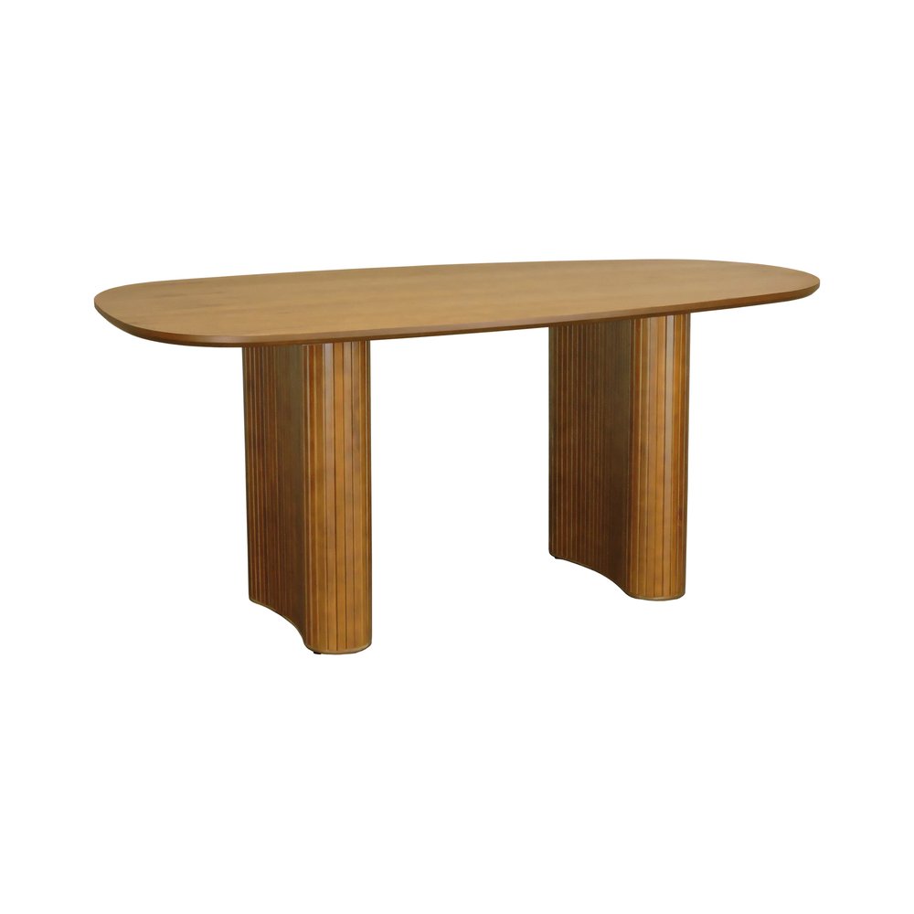 mesa de jantar organik tampo laminado 210x108cm amendoa 1