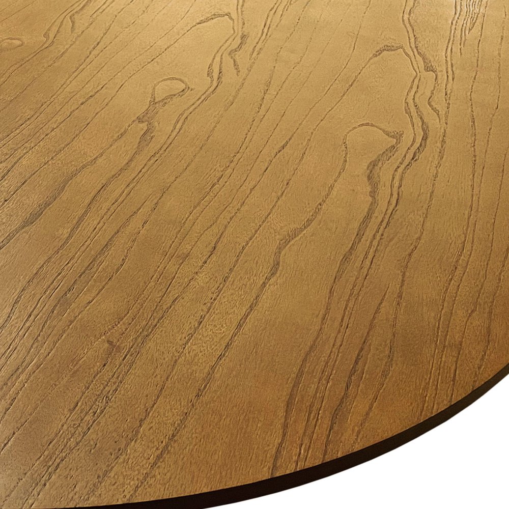 mesa de jantar organik tampo laminado 210x108cm amendoa 3