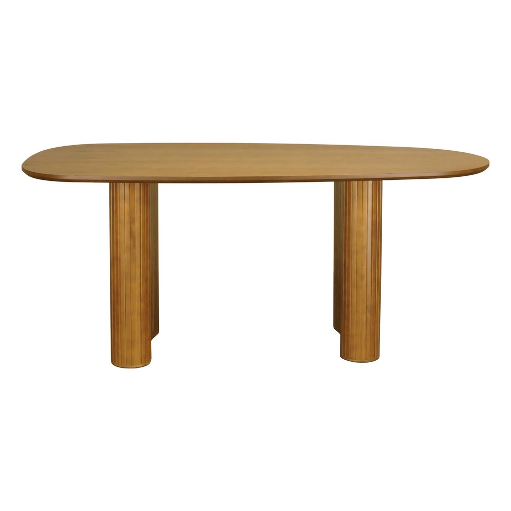 mesa de jantar organik tampo laminado 210x108cm amendoa 4