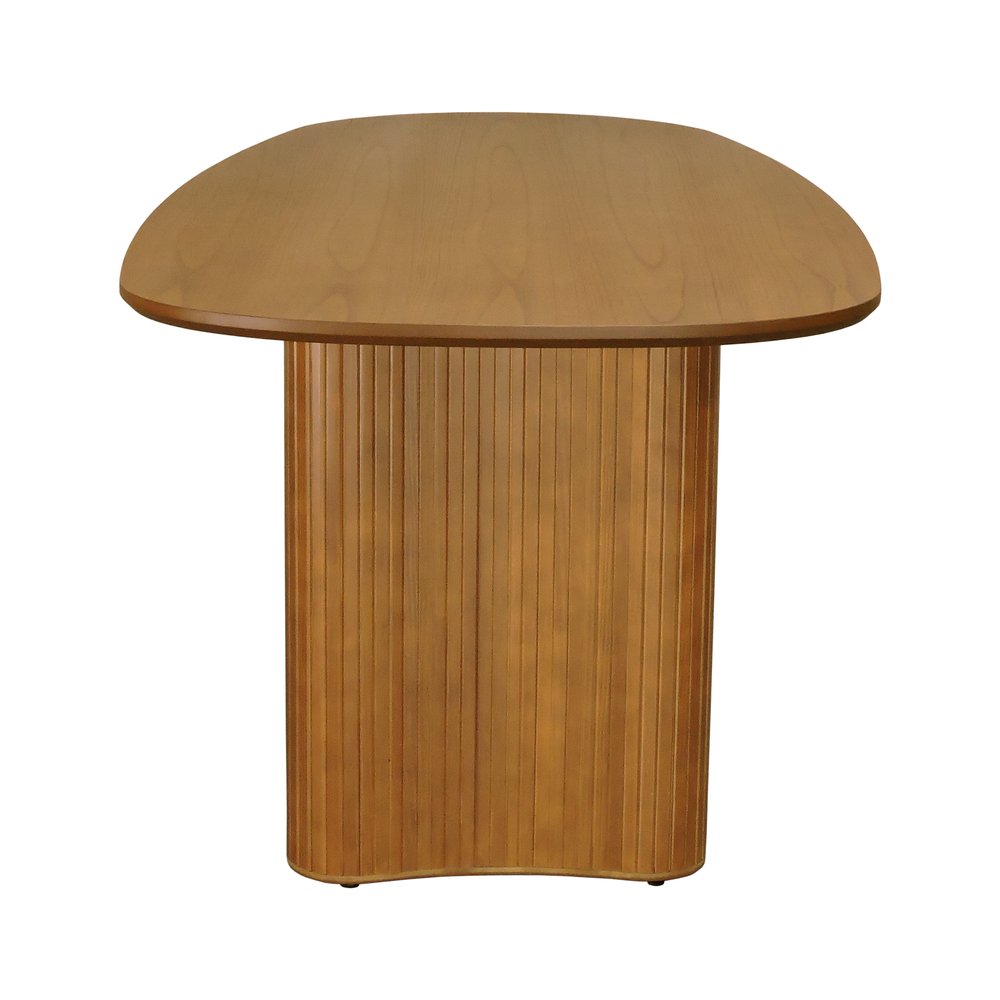 mesa de jantar organik tampo laminado 210x108cm amendoa 5