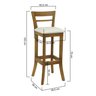 banqueta alta bistro sevilha amendoa linho bege m imp 2 dimensoes
