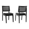 kit 2 cadeiras gus corano preto preto
