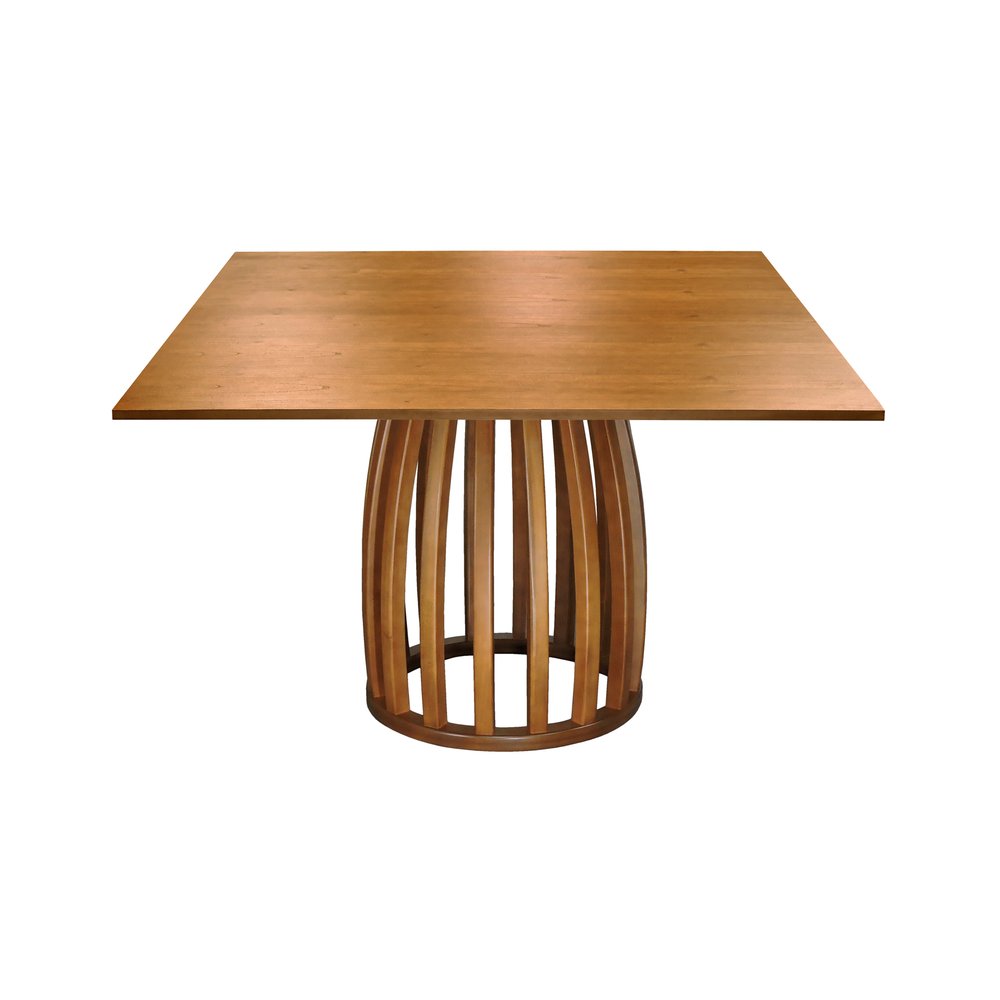 mesa de jantar armonia base redonda tampo laminado 135x135cm 1