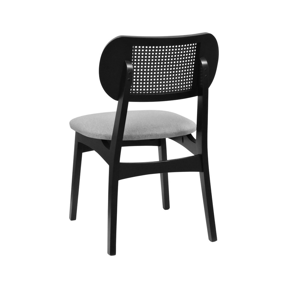 cadeira organik telinha preto linho cinza mescla impermeavel 3 tapa furos